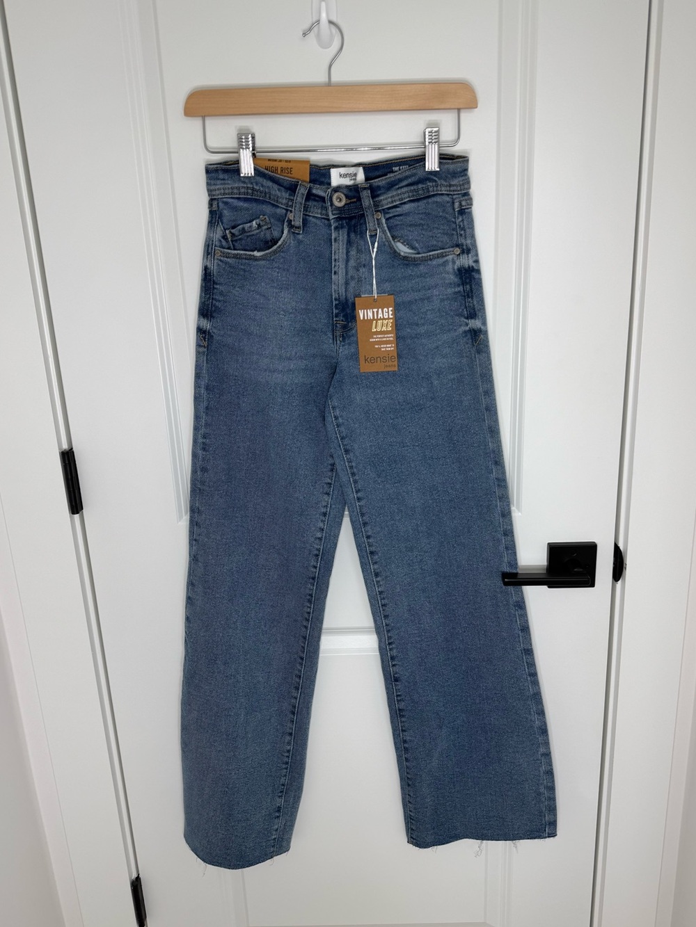 Kensie High-Rise Wide Leg Jeans Denim Jeans